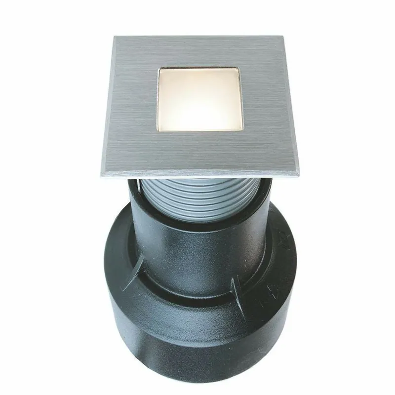 Rabatt Deko-Light Bodeneinbauleuchte, Basic Square I, 0,6 W, 3000 K, Silber, Spannungskonstant, 24 V/DC