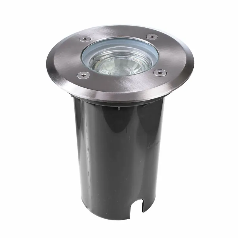 Günstig Deko-Light Bodeneinbauleuchte, Aton Rund Set, 1x max. 7 W GU10, Schwarz, 220-240 V/AC, 50 / 60 Hz