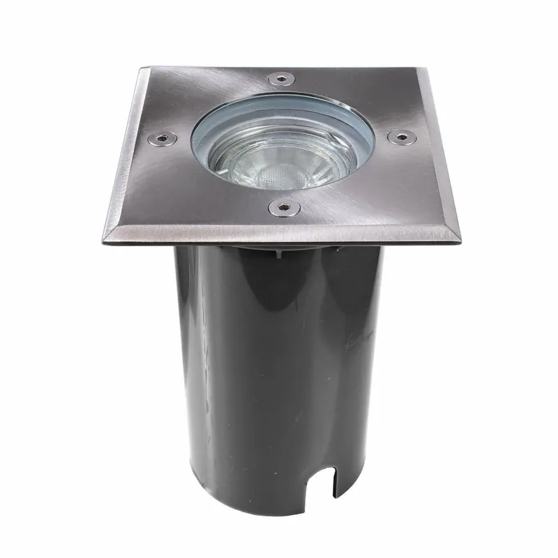 Preiswert Deko-Light Bodeneinbauleuchte, Aton Eckig Set, 1x max. 7 W GU10, Schwarz, 220-240 V/AC, 50 / 60 Hz