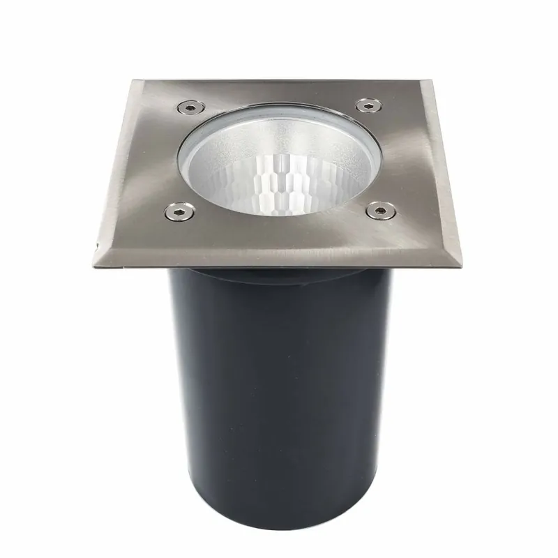 Deko-Light Bodeneinbauleuchte, Phakt Eckig Set, 1x max. 9 W E27, Silber, 220-240 V/AC, 50 / 60 Hz Rabatt