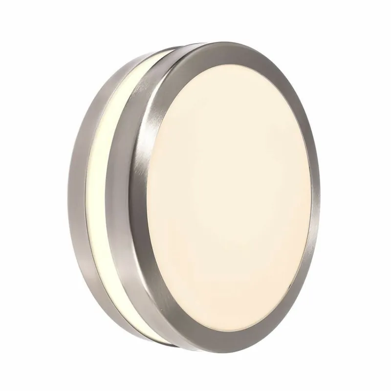 Deko-Light Wandaufbauleuchte, Scuti II Rund, 2x max. 11 W E27, Silber, 220-240 V/AC, 50 / 60 Hz Solange Der Vorrat Reicht