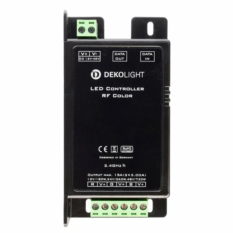 Kostenloser Rückversand Deko-Light Deko-Light, Niedervolt RF Dimmer (CV, DC), RF Color, Spannungskonstant, RF, 720.0 W, 12 V / DC, 24 V