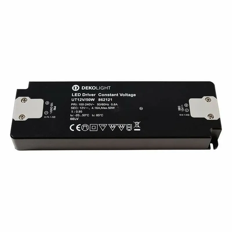 Deko-Light Deko-Light, Netzgerät (CV, DC), FLAT, CV, UT12V/50W, Spannungskonstant, 50.0 W, 100-240 V/AC, Ausgan Meistverkauft