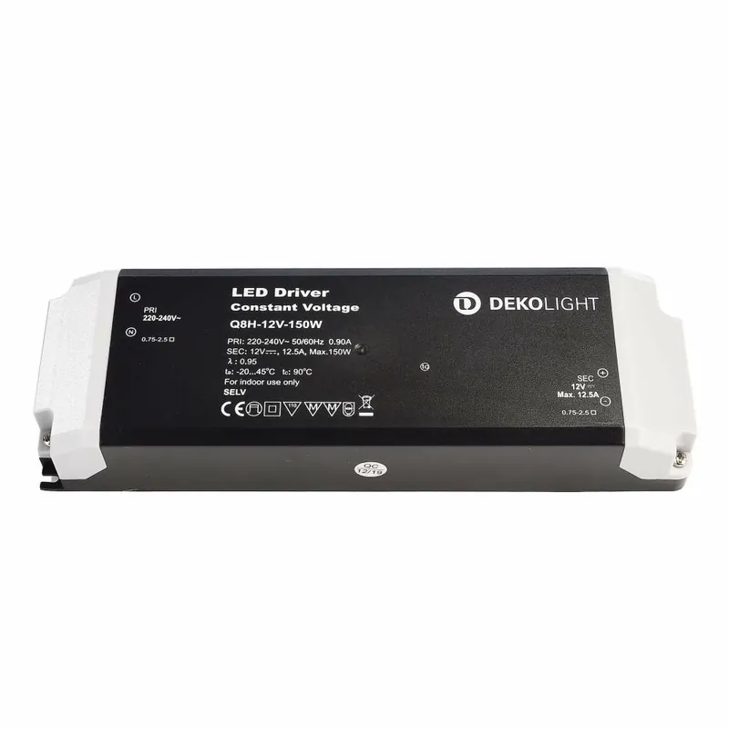 Deko-Light Deko-Light, Netzgerät (CV, DC), BASIC, CV, Q8H-12-150W, Spannungskonstant, 150.0 W, 220-240 V/AC, Au Super-Preis