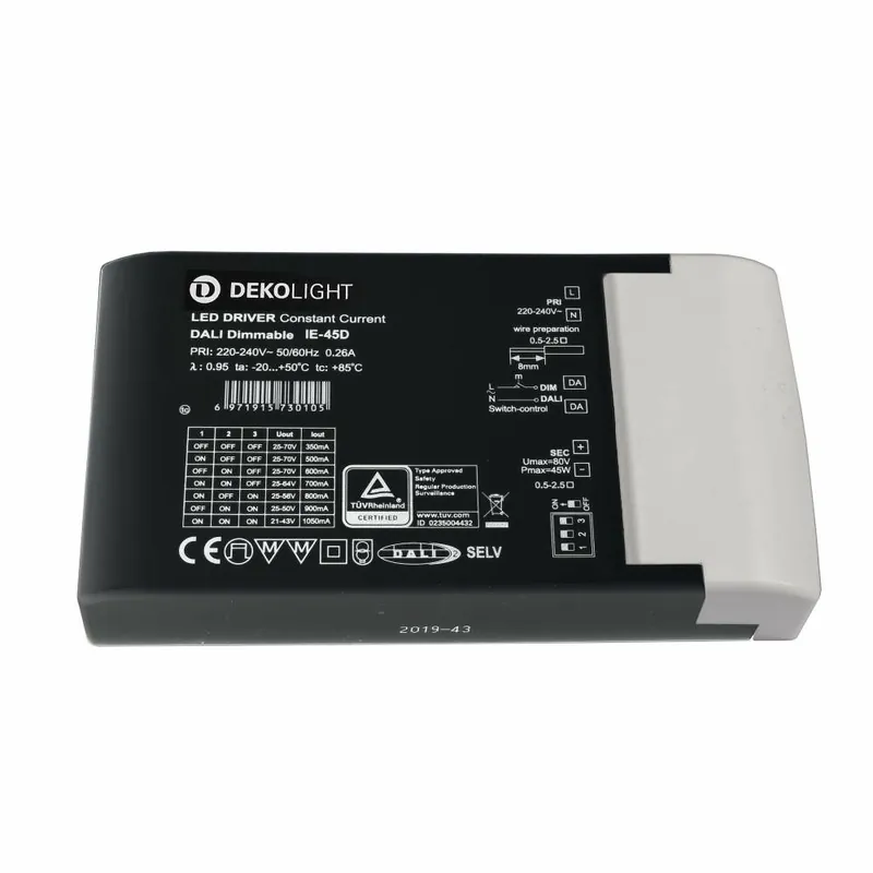 Kostenloser Rückversand Deko-Light Deko-Light, Netzgerät (CC, DC) dimmbar, BASIC, DIM, Multi CC, IE-45D, Stromkonstant, DALI 2.0 / DT6<