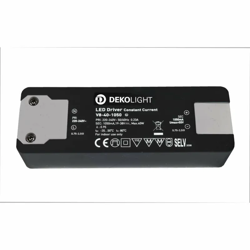 Deko-Light Deko-Light, Netzgerät (CC, DC), BASIC, CC, V8-40-1050mA/40V, Stromkonstant, 20,0-40,0 W, 220-240 V/A Neue Kollektion