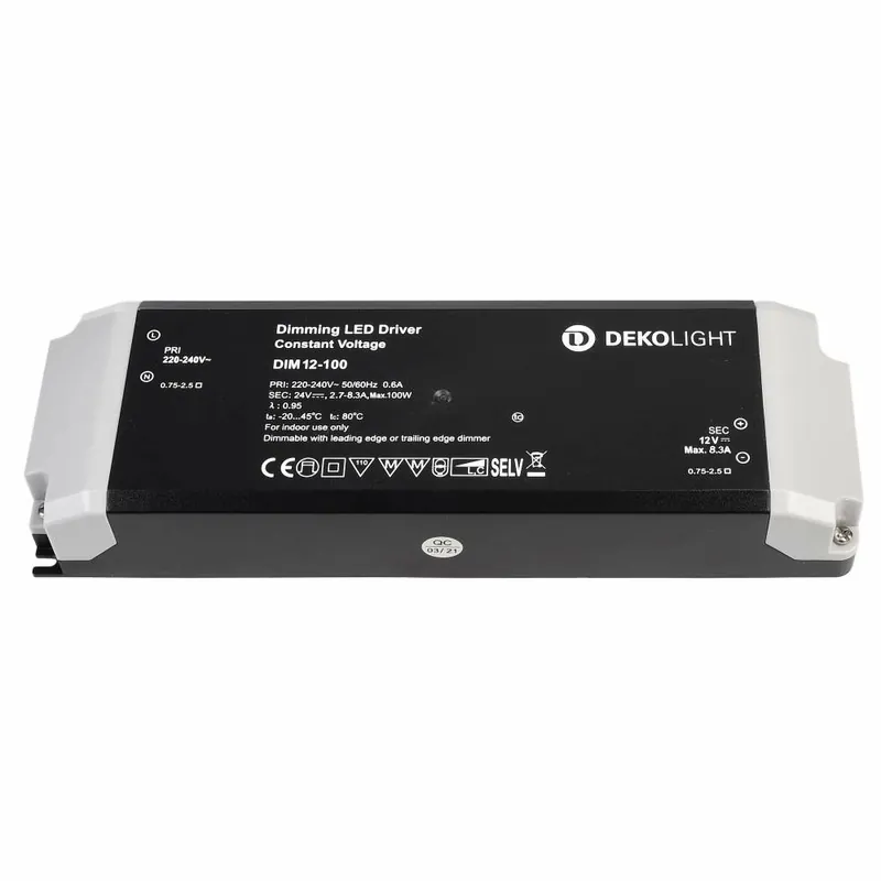 Neue Ware Deko-Light Deko-Light, Netzgerät (CV, DC) dimmbar, BASIC, DIM, CV, 12V 34-100W, Spannungskonstant, Mit Phasenan
