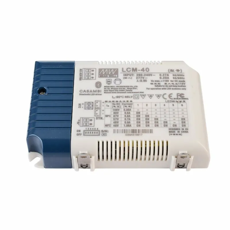 Kostenloser Rückversand Meanwell, Netzgerät (CC, DC) dimmbar, Multi CC, LCM-40BLE / Casambi + Push, Stromkonstant, Casambi<b