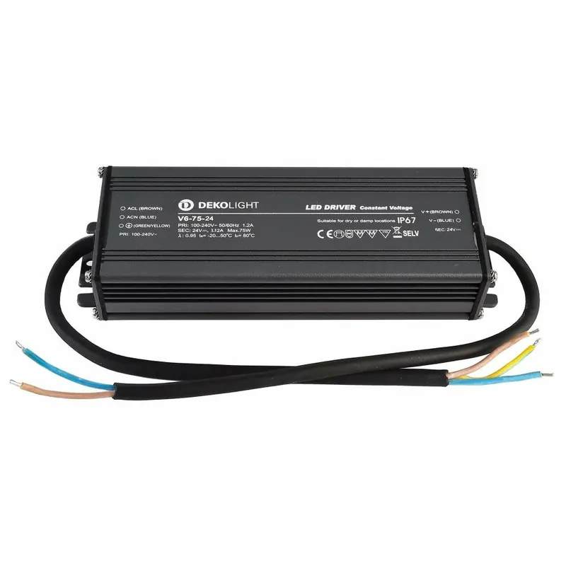 Deko-Light Deko-Light, Netzgerät (CV, DC), IP, CV, V6-75-24, Spannungskonstant, 75.0 W, 100-240 V/AC, Bemessung Nur Heute