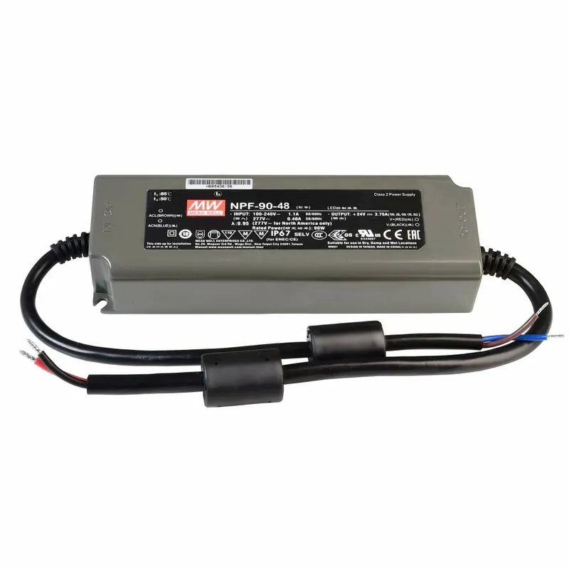 Meanwell, Netzgerät (CV, DC), CV, NPF-90-48, Spannungskonstant, 90.0 W, 90-305 V/AC, Ausgangsspannun Sichere Zahlung
