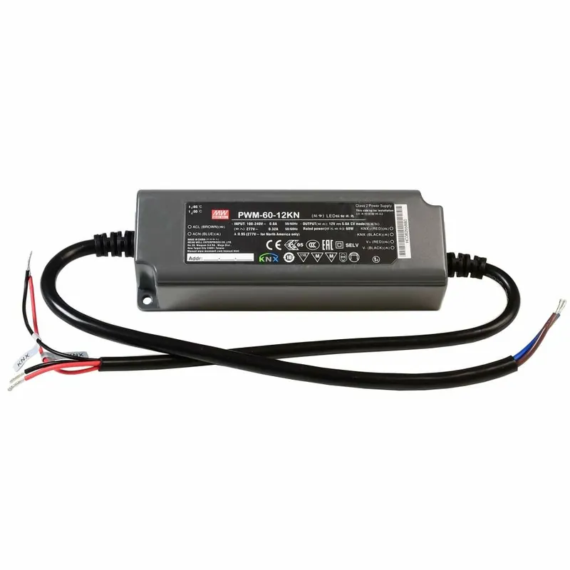 Kostenfreie Lieferung Meanwell, Netzgerät (CV, DC) dimmbar, CV, PWM-60-12KN, Spannungskonstant, KNX, 60.0 W, 90-305 V/AC,