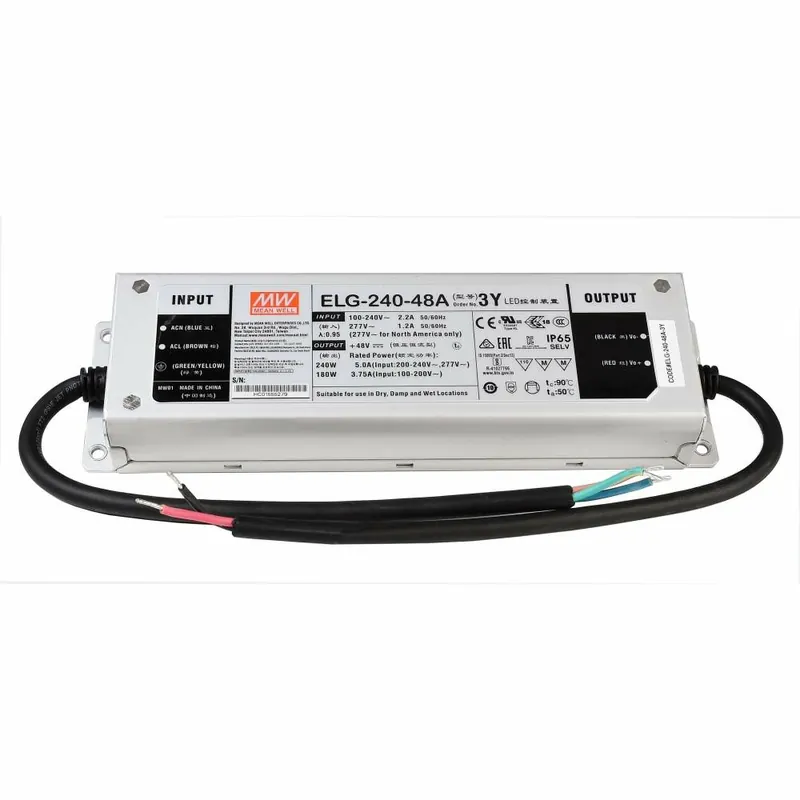 Zertifiziert Meanwell, Netzgerät (CV, DC), CV, ELG-240-48A, Spannungskonstant, 240.0 W, 100-305 V/AC, Ausgangsspa