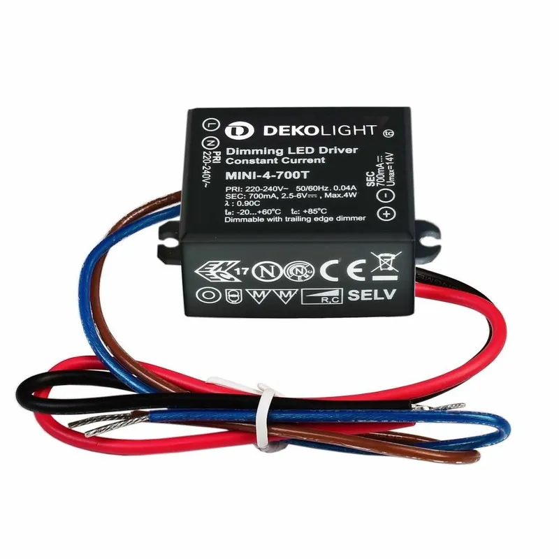 Zertifiziert Deko-Light Deko-Light, Netzgerät (CC, DC) dimmbar, MINI, DIM, CC, MINI-4-700T/4W, Stromkonstant, Mit Phasenabsc