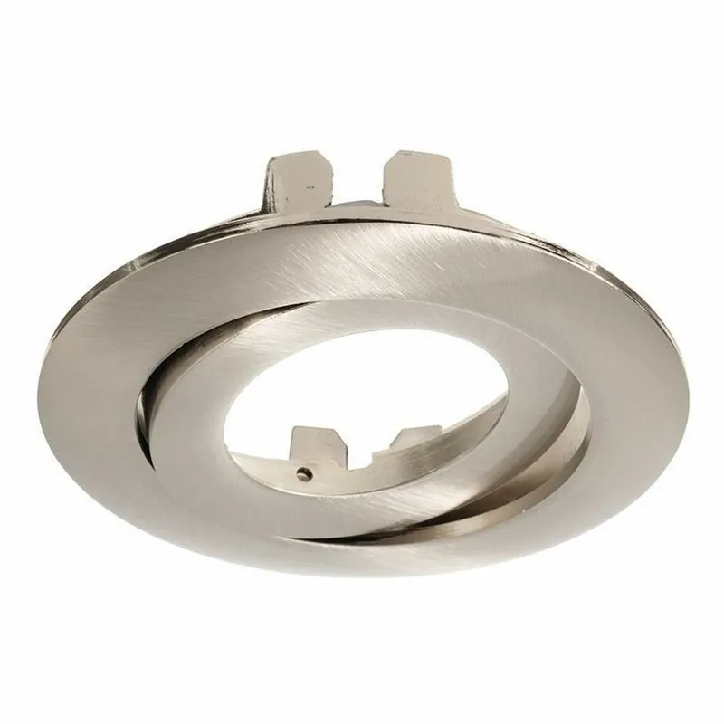 Deko-Light Mechanisches Systemzubehör, Rahmen für Lesath rund, brushed, Höhe: 22 mm, Durchmesser: 90 mm Wochenendangebot