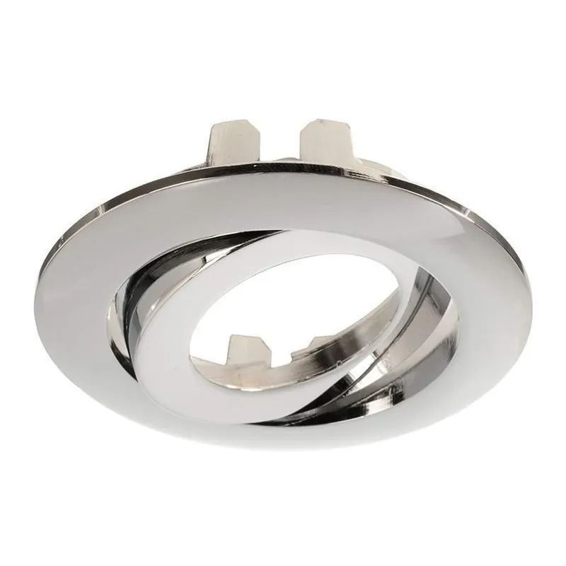 Deko-Light Mechanisches Systemzubehör, Rahmen für Lesath rund,chrom, Höhe: 22 mm, Durchmesser: 90 mm Neue Kollektion