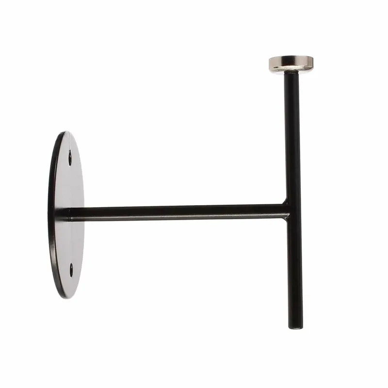 Deko-Light Mechanisches Systemzubehör, Wandhalter für Magnetleuchte Miram Schwarz, Breite: 85 mm, Höhe: 96 mm Neu Im Sortiment