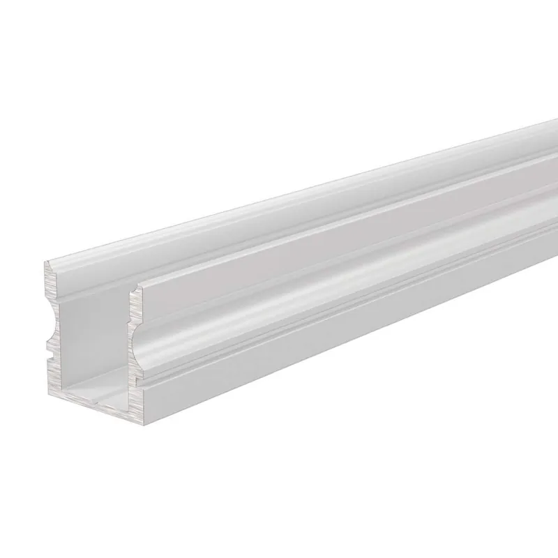 Saisonangebot Deko-Light Profil, U-Profil hoch AU-02-08, 8 - 9,3 mm LED Stripes, Aluminium, Weiß, Tiefe: 2000 mm, Breite: 14