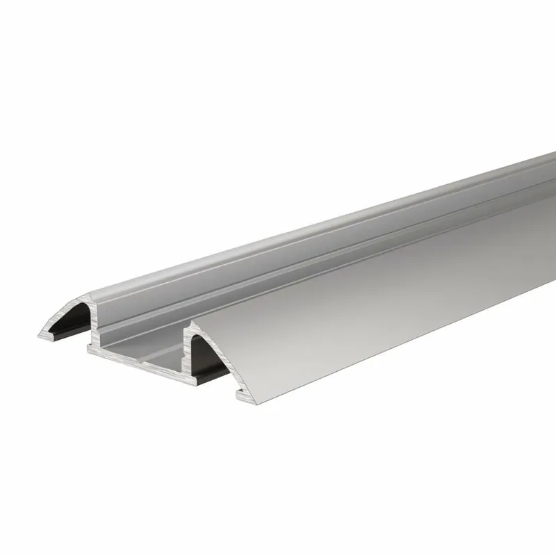 Gratis Versand Deko-Light Profil, Unterbau-Profil flach AM-01-10, 10 - 11,3 mm LED Stripes, Aluminium, Silber, Eloxiert, Tiefe