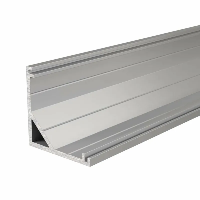 Billig Deko-Light Profil, Eck-Profil AV-03-12, 12 - 13,3 mm LED Stripes, Aluminium, Silber, Eloxiert, Tiefe: 2500 mm,