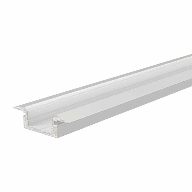 Deko-Light Profil, T-Profil flach ET-01-08, 8 - 9,3 mm LED Stripes, Aluminium, Weiß, Tiefe: 2000 mm, Breite: 23 Schneller Versand