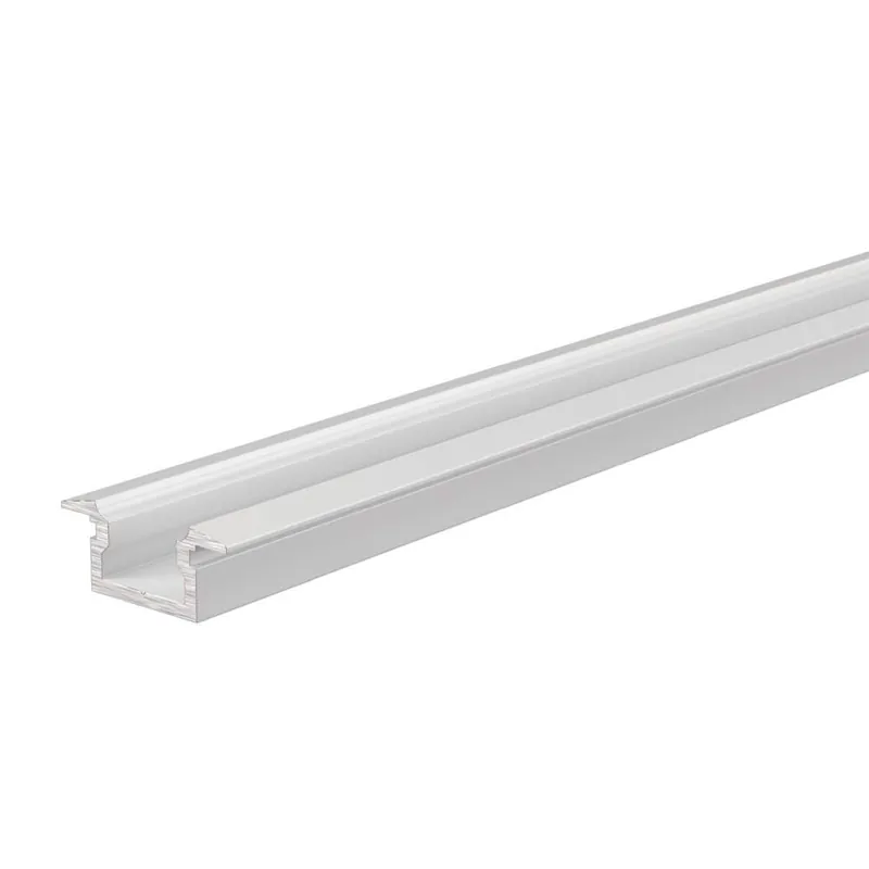 Deko-Light Profil, T-Profil flach ET-01-05, 5 - 5,7 mm LED Stripes, Aluminium, Weiß, Tiefe: 2000 mm, Breite: 14 Solange Der Vorrat Reicht