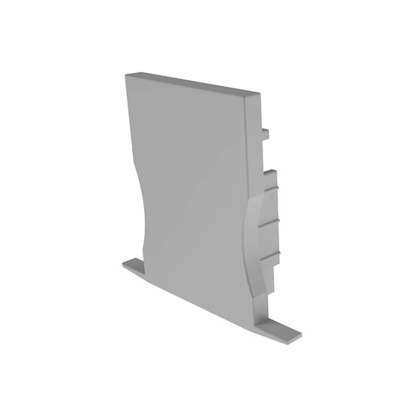 Top-Preis Deko-Light Profil Endkappe, Endkappe P-ET-04-12 Set 2 Stk, Kunststoff, Silber, Tiefe: 27 mm, Breite: 18 mm, Höh