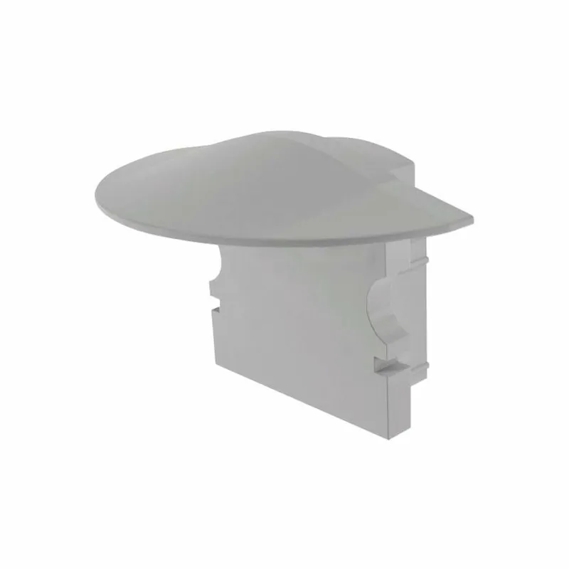 Markenprodukt Deko-Light Profil Endkappe, Endkappe F-ET-02-10 Set 2 Stk, Kunststoff, Grau, Tiefe: 25 mm, Breite: 16 mm, Höhe: