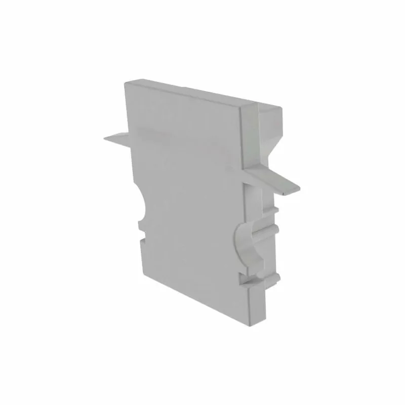 Deko-Light Profil Endkappe, Endkappe H-ET-02-10 Set 2 Stk, Kunststoff, Grau, Tiefe: 25 mm, Breite: 6 mm, Höhe: Neue Kollektion