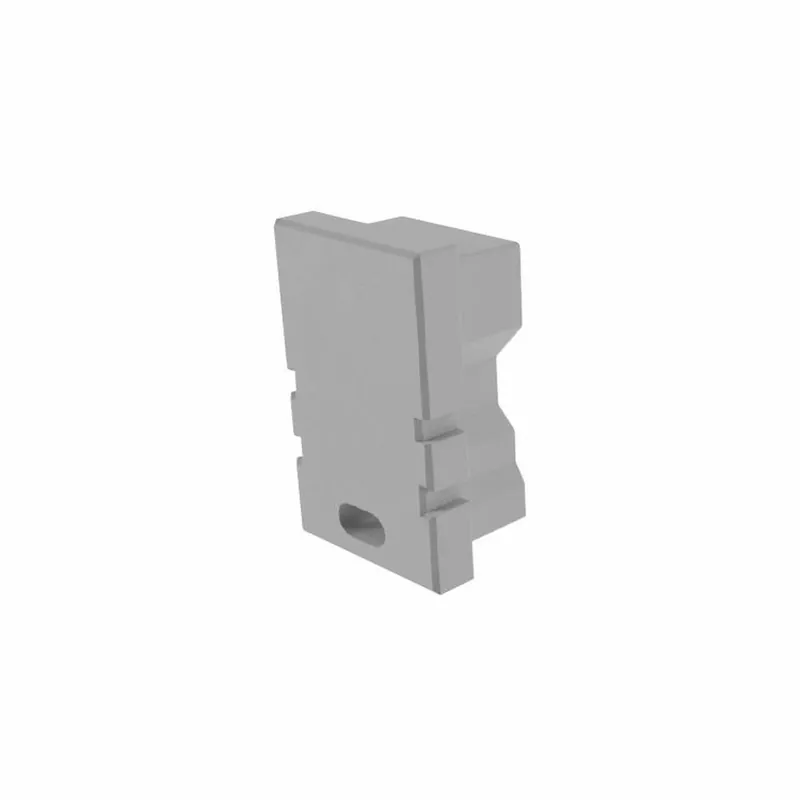 Markenware Deko-Light Profil Endkappe, Endkappe H-AU-02-05 Set 2 Stk, Kunststoff, Grau