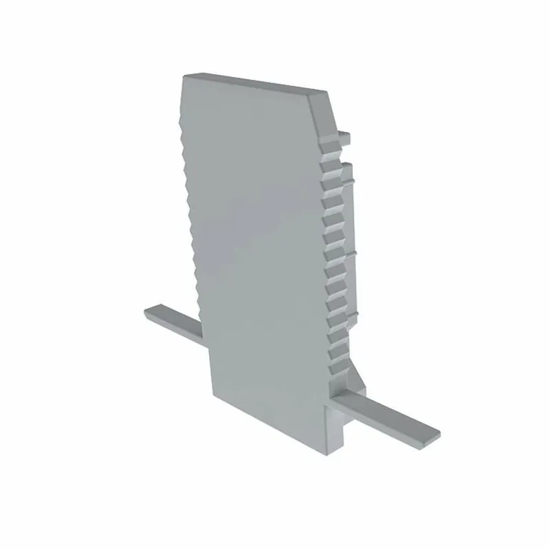Nur Für Kurze Zeit Deko-Light Profil Endkappe, Endkappe H-ET-03-10 Set 2 Stk, Kunststoff, Grau, Tiefe: 37.5 mm, Breite: 25.5 mm
