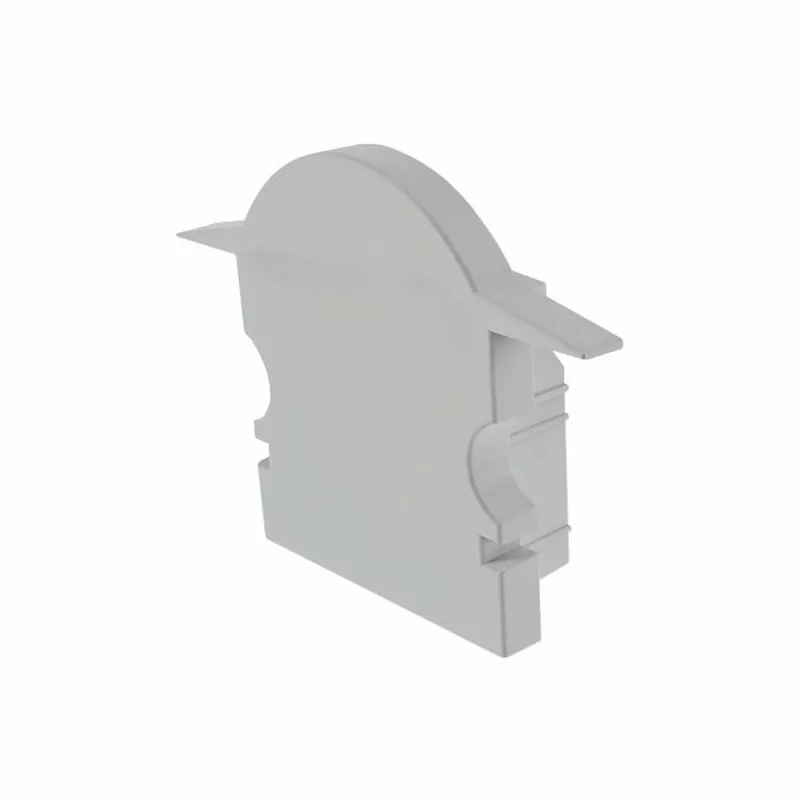 Deko-Light Profil Endkappe, Endkappe L-ET-02-10 Set 2 Stk, Kunststoff, Grau, Tiefe: 25 mm, Breite: 6 mm, Höhe: Kostenloser Versand