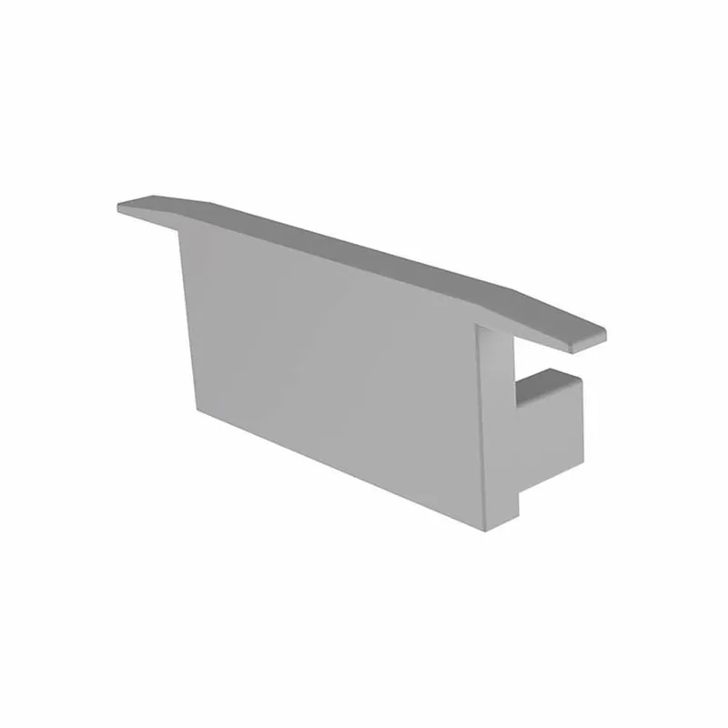 Markenprodukt Deko-Light Profil Endkappe, Endkappe I-ET-05-12 Set 2 Stk, Kunststoff, Grau, Tiefe: 30 mm, Höhe: 10 mm