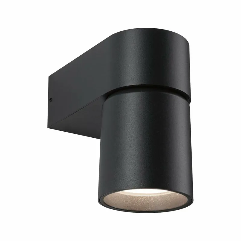 Wochenendangebot Paulmann LED Außenwandleuchte Kimu IP44 80mm 3000K 8W 500lm 230V 70° Anthrazit Aluminium