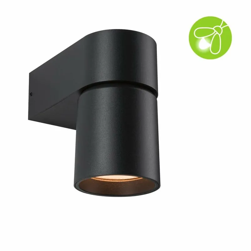 Paulmann LED Außenwandleuchte Kimu insektenfreundlich IP44 80mm 2200K 7,8W 500lm 230V 70° Anthrazit Aluminium Sonderaktion