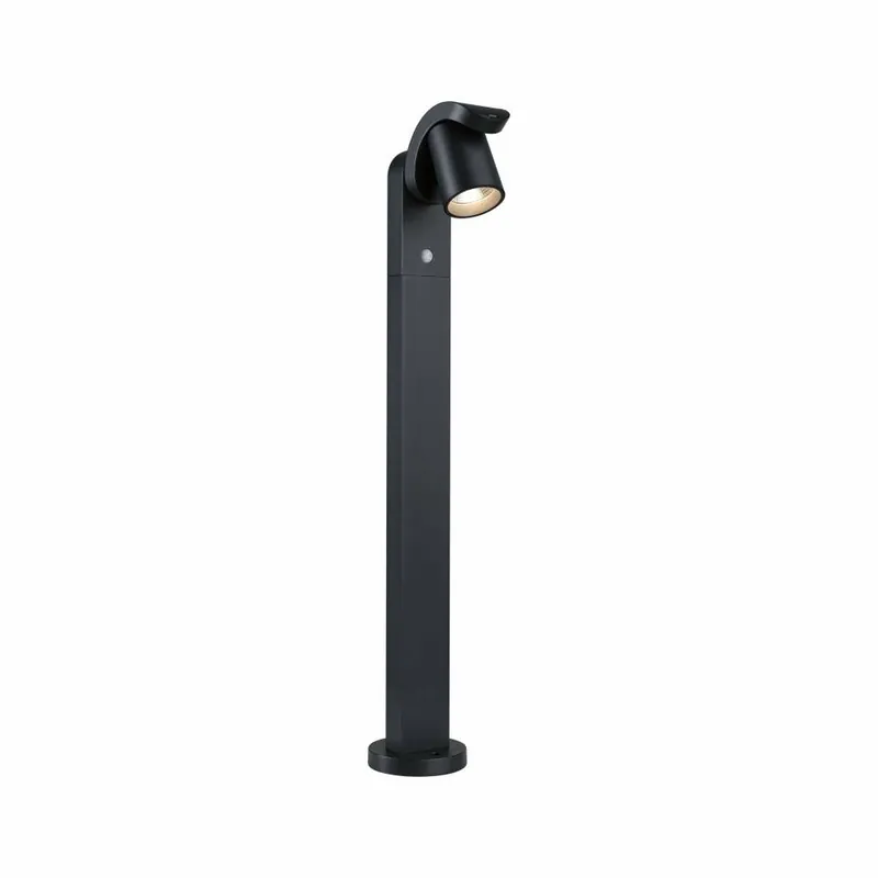 Jetzt Kaufen Paulmann LED Pollerleuchte Cuff Bewegungsmelder IP44 782mm 3000K 10W 700lm 230V 70° Anthrazit Aluminium