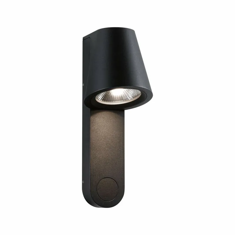Direkt Vom Hersteller Paulmann LED Außenwandleuchte Caissa Bewegungsmelder mit Hochfrequenz-Sensor IP44 105x127mm 3000K 9W 700lm 230V 65° Anthrazit Aluminium