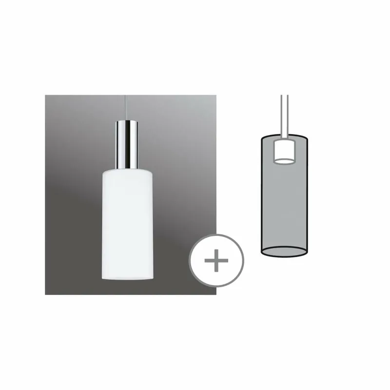 Paulmann URail 2Easy Glas-Schirm Raja 100mm Opalglas Nur Heute