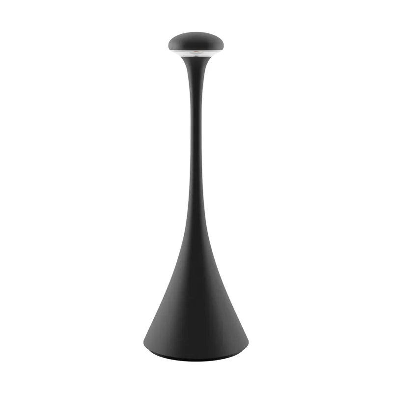 Finale Aktion Akku-Tischleuchte Nudrop 290mm nachtschwarz 2,2W Flex-Mood 2200K/2700K IP54 168/197lm
