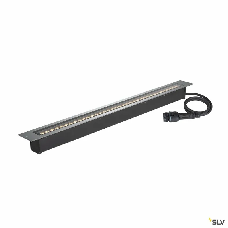 Rabatt SLV DASAR® 1200, Bodeneinbauleuchte, 34W, 3000K, IP65/IP67, quadratisch, edelstahl