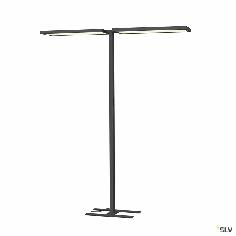SLV WORKLIGHT PRO, Stehleuchte, 150W, 4000K, Touch, schwarz Markenprodukt