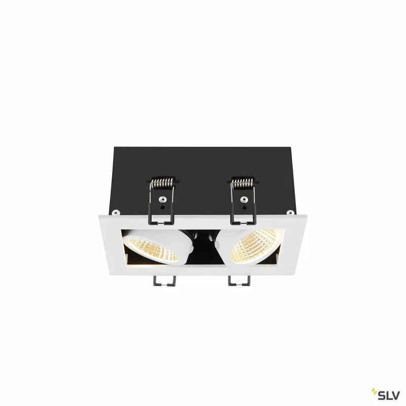 Preiswert SLV KADUX, Deckeneinbauleuchte, double, 3000K, 38°, IP 20, quadratisch, weiß