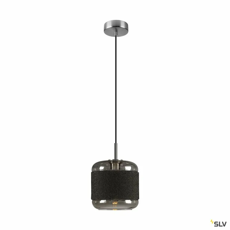 Markenware SLV PANTILO ROPE 20, Pendelleuchte, 250cm, E27, 15W, silber