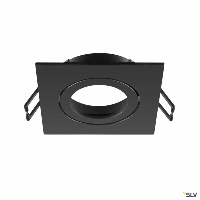 Kracherpreis SLV NEW TRIA® 68, Deckeneinbauring, L: 8.2 B: 8.2 H: 2.6 cm, IP 20, schwarz