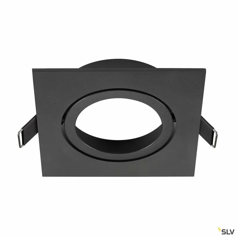 Markenprodukt SLV NEW TRIA® 95, Deckeneinbauring, L: 11 B: 11 H: 2.6 cm, IP 20, schwarz