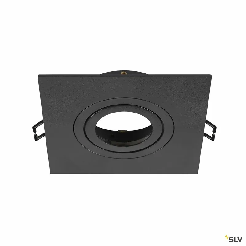 Preisknaller SLV NEW TRIA® 75 XL, Deckeneinbauring, L: 11 B: 11 H: 2.6 cm, schwarz