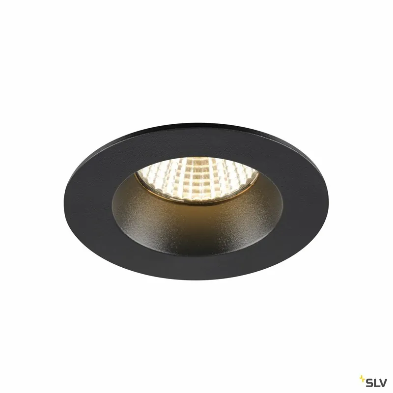 SLV NEW TRIA® UNIVERSAL 68, Deckeneinbauleuchte, 2500/3000/4000K, 38°, IP 20 / IP 65, rund, schwarz Mega-Angebot