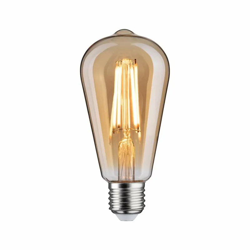 Highlight Paulmann 1879 Filament 230V 3-Step-Dim LED Kolben Rustika E27 3 Step Dim 470lm 6W 1800K dimmbar Gold