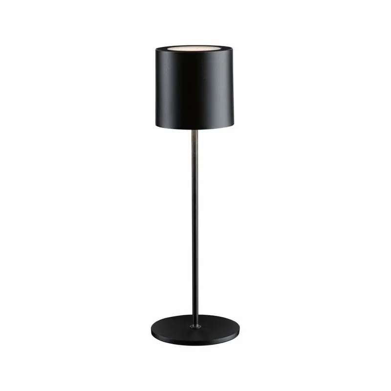 Kracherpreis Paulmann Akkuleuchte Tuni IP44 dimmbar 2700K Schwarz matt