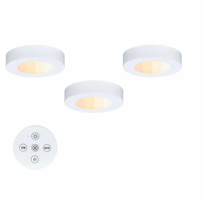 Top-Preis Paulmann LED Unterschrankleuchte Barreo Möbelaufbauleuchte 2er-Set mit Trafo & Fernbedienung White-Switch 2x300lm Weiß 230/24V