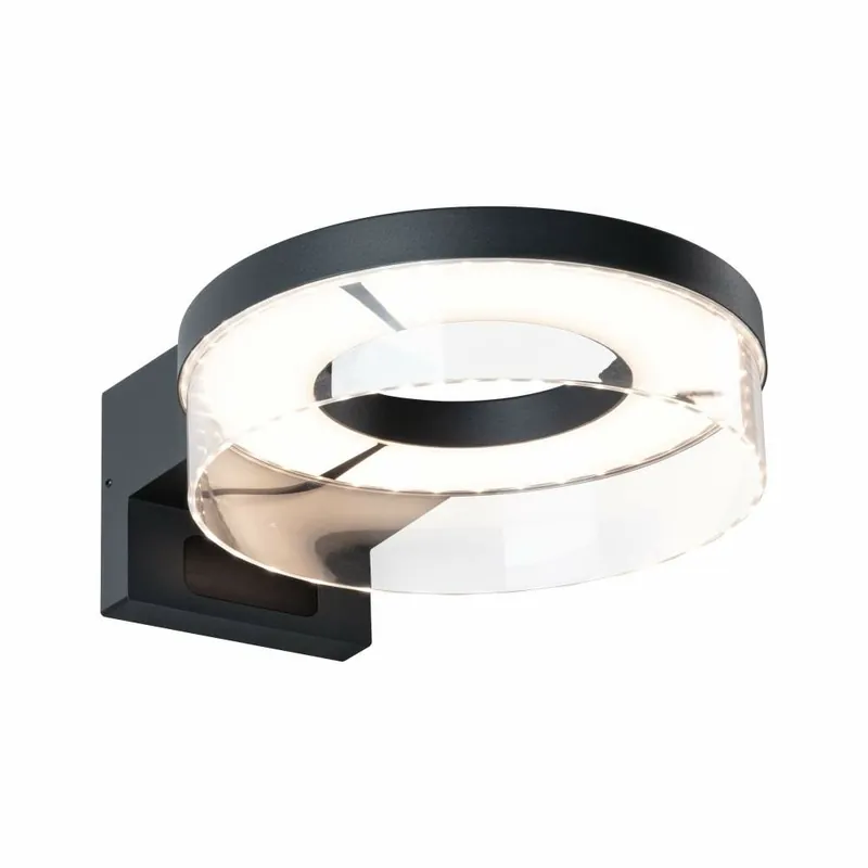 Paulmann LED Außenwandleuchte Capera Bewegungsmelder IP44 231mm 3000K 8 / 1x1,2W 700lm 230V Anthrazit Aluminium Abverkauf